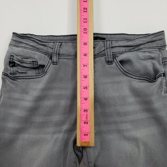 KanCan Skinny Fit Jeans Womens Size 11/29 Mid Rise Stretchy Light Gray Wash - Picture 10 of 12